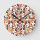 Recherche de motif chat horloges Animaux