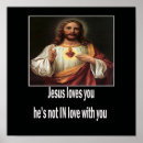 Recherche de jésus vous aime posters Drôle