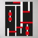 Recherche de noir et blanc abstrait posters Lignes