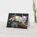 Suche nach katze und blumen karten Für sie