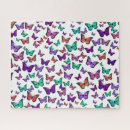 Recherche de motif papillon puzzles Coloré