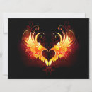 Recherche de coeur à ailes invitations Noir
