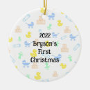 Suche nach baby shower ornamente Erstes weihnachten des babys