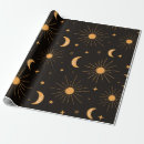 Suche nach sonne und mond geschenkpapier Schwarz