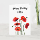Recherche de pavots vœux cartes Mother