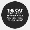 Recherche de chat endormi autocollants Chat en sommeil