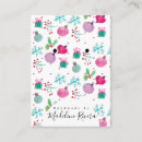 Recherche de noël modernes cartes visite Coloré