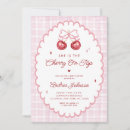 Recherche de cerise vintage invitations Rose et rouge