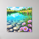 Recherche de lacs impressions sur toile Été