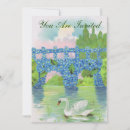 Recherche de cygne vintage invitations Fleurs