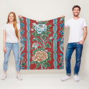 Recherche de broder couvertures plaids Rouge