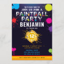 Suche nach paintball party einladungen Boy