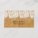 Recherche de dentelle romantique cartes visite Rustique