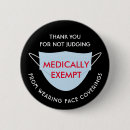Recherche de médical badges Exempté d'un traitement médical