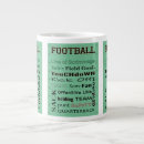 Recherche de terrain football tasses Quarterback
