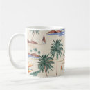 Recherche de plage imprimées tasses Vintage