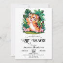 Recherche de tigre cartes invitations Minimaliste
