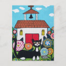 Recherche de gardienne cartes postales Chat