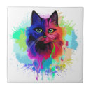 Recherche de pop art carreaux Chat