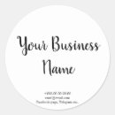 Recherche de business autocollants Blanc