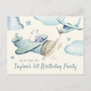 Recherche de bear 1ans anniversaire invitations Bleu