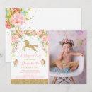 Recherche de unicorn anniversaire invitations Parti unicorne