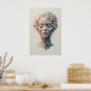 Recherche de plante abstrait art Peinture murale