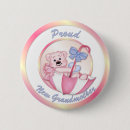Recherche de faire part de naissance badges Rose