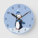 Suche nach niedlicher penguin wanduhren Winter
