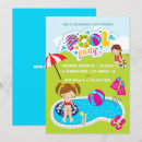 Suche nach kids pool party einladungen Niedlich