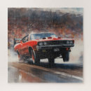 Recherche de voiture rouge puzzles Vintage