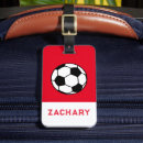 Recherche de soccer bagages étiquettes Rouge