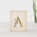 Suche nach monogramm a kleine grußkarten Gold