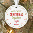 Suche nach unser erstes weihnachten zusammen ornamente Modern