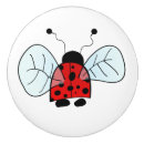 Recherche de coccinelle rouge boutons et poignées de porte Illustration