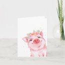 Suche nach niedliches ferkel karten Aquarell
