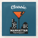 Recherche de manhattan dessous de verres Vintage