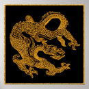Recherche de or dragon posters Noir