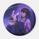 Recherche de nuit de filles refrigérateur magnets Étoiles