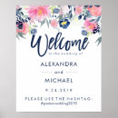 Recherche de floral welcome mariage signalisations Aquarelle