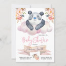 Recherche de panda invitations C'est une fille