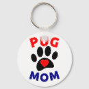 Recherche de mignons de carlin porteclés Amoureux des chiens