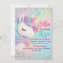 Recherche de pastel unicorn anniversaire invitations Licorne arc en ciel