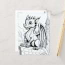 Recherche de dragon noir cartes postales Imaginaire
