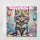 Recherche de chatons vintages vœux cartes Pour enfants