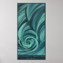 Recherche de remous impressions sur toile Bleu