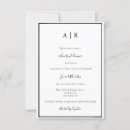 Recherche de répétition dîner invitations Monogramme