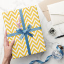Recherche de chevron jaune papier cadeau Moderne
