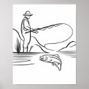 Suche nach fliegenfischen poster Lachsfischerei