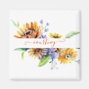 Recherche de marguerites refrigérateur magnets Aquarelle